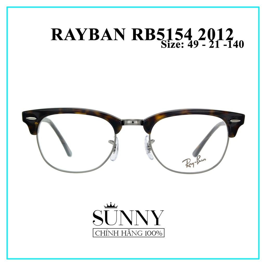 Gọng kính nam nữ Rayban RB5154 2012 - sp chính hãng có tem thẻ bảo hành toàn quốc