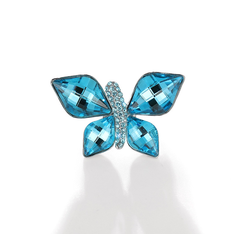 Ghim Cài Áo Hình Bướm Đính Đá Sang Trọng Cho Nữ