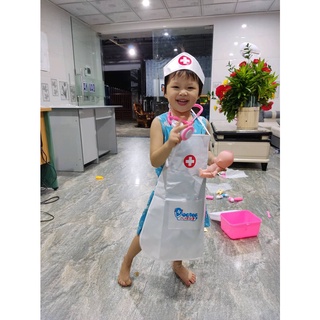 đồ chơi bác sĩ (áo bác sĩ), tạp dề cho bé