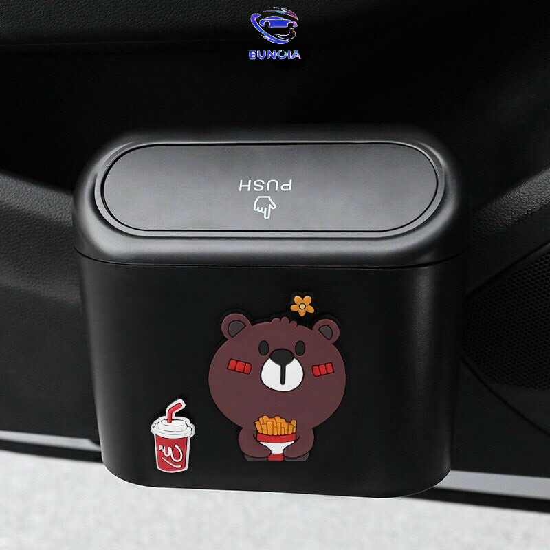 Thùng Rác Mini có nhiều hình icon ngộ nghĩnh Để Trên Ô Tô - Shop phụ kiện đồ chơi ô tô xe hơi EUNOIA