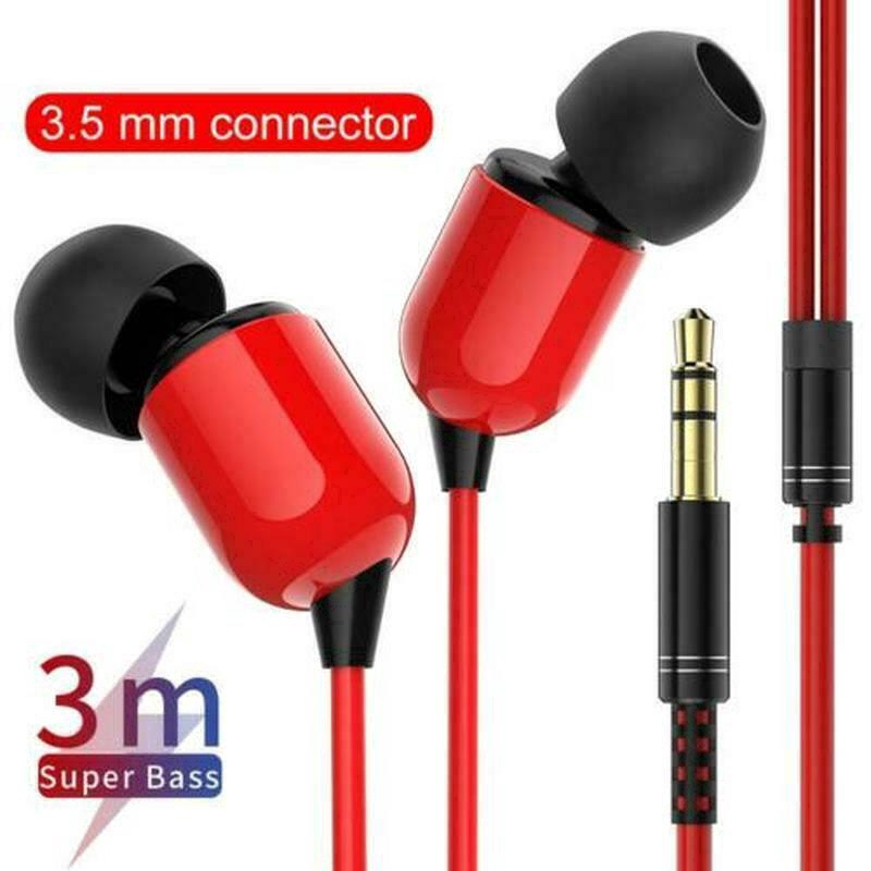 Tai Nghe Nhét Tai Jack 3.5mm Dài 3m Chất Lượng Cao