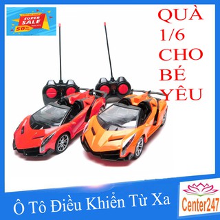 [đồ chơi siêu rẻ] xe ô tô mui trần điều khiển tư xa 4 chiều pin (màu ngẫu nhiên)