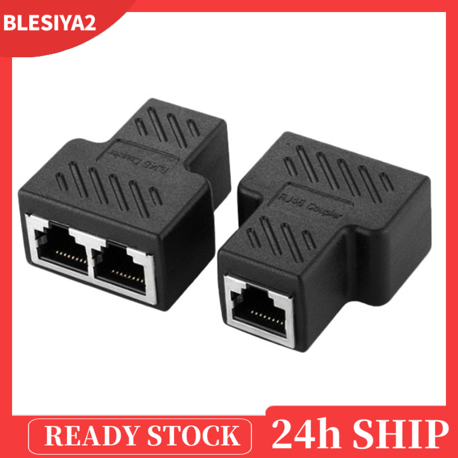 (Hàng Mới Về) 1x Rj45 8p8c 1 Sang 2 Female Chia Cổng Mạng Màu Đen | BigBuy360 - bigbuy360.vn