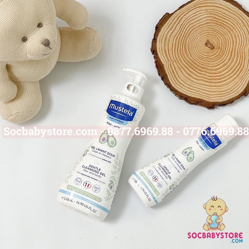 Gel tắm gội Mustela 500ml - Chính hãng