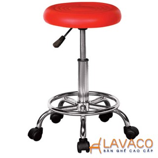 Ghế quầy bar nệm đẹp có bánh xe – 408X Lavaco