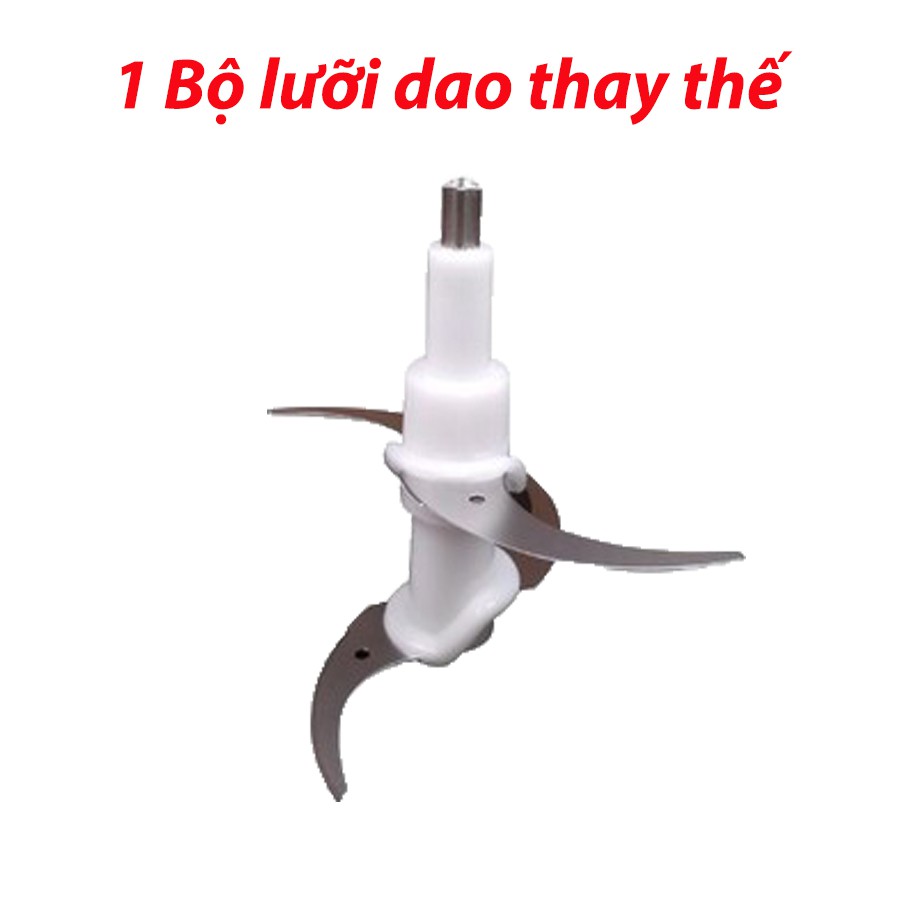 Lưỡi dao máy xay thịt đa năng Nonostyle, chigo - Lưỡi xay kép 2 tầng bằng thép không gỉ - Thay thế dễ dàng - BH 1 tháng