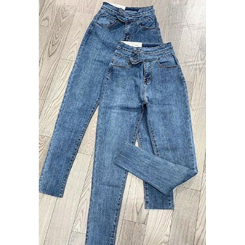 Quần Jean dài lưng cao hot girl, quần jean đẹp, dáng chuẩn, giả rẻ, chất lượng cao