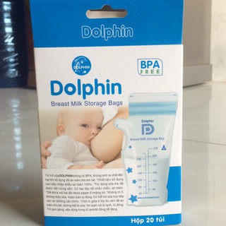 Túi trữ sữa dolphin 250ml 20c