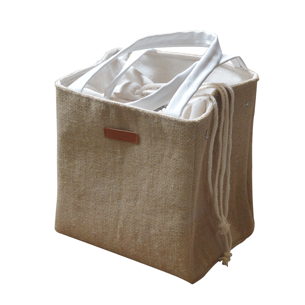 Túi đựng hộp cơm trưa giữ nhiệt chất liệu cotton lanh cao cấp