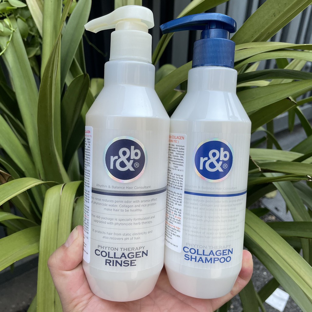 Dầu xả ngăn rụng tóc R&amp;B Collagen Rinse 450ml