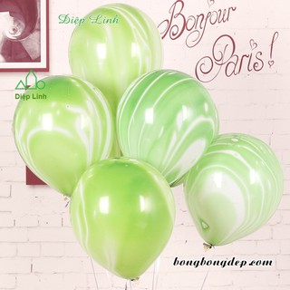 Bong bóng vân mây đá cẩm thạch mã não nhiều màu 25cm