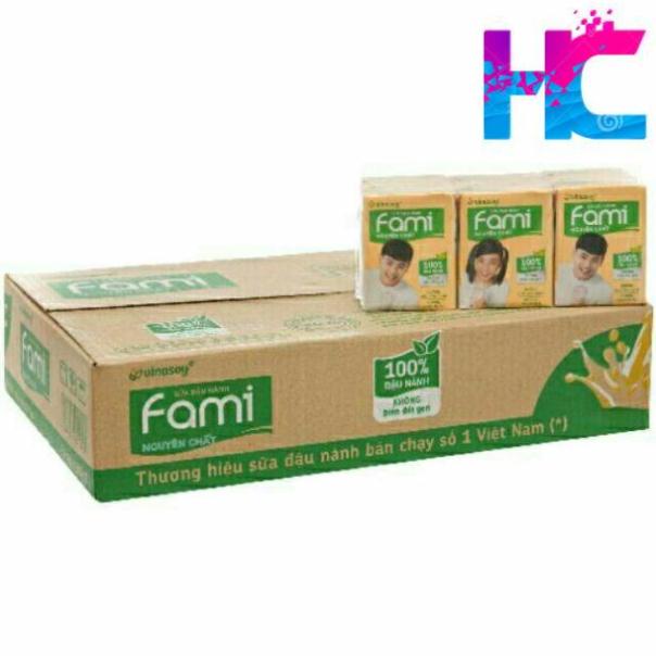 1 lốc sữa đậu lành Fami nguyên chất - 6 hộp