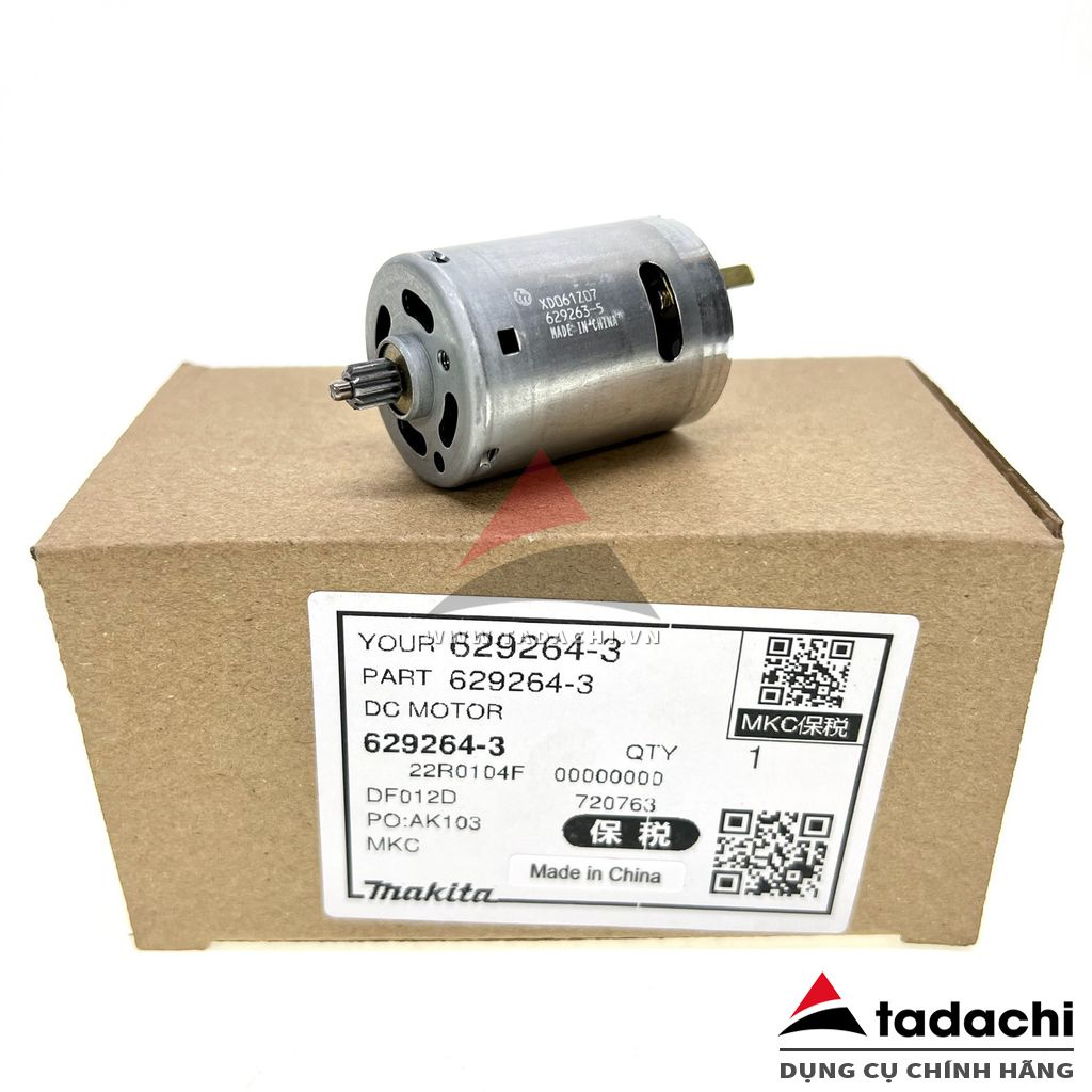 Motor 7.2V cho máy vặn vít gập DF012D Makita 629264-3 | Tadachi