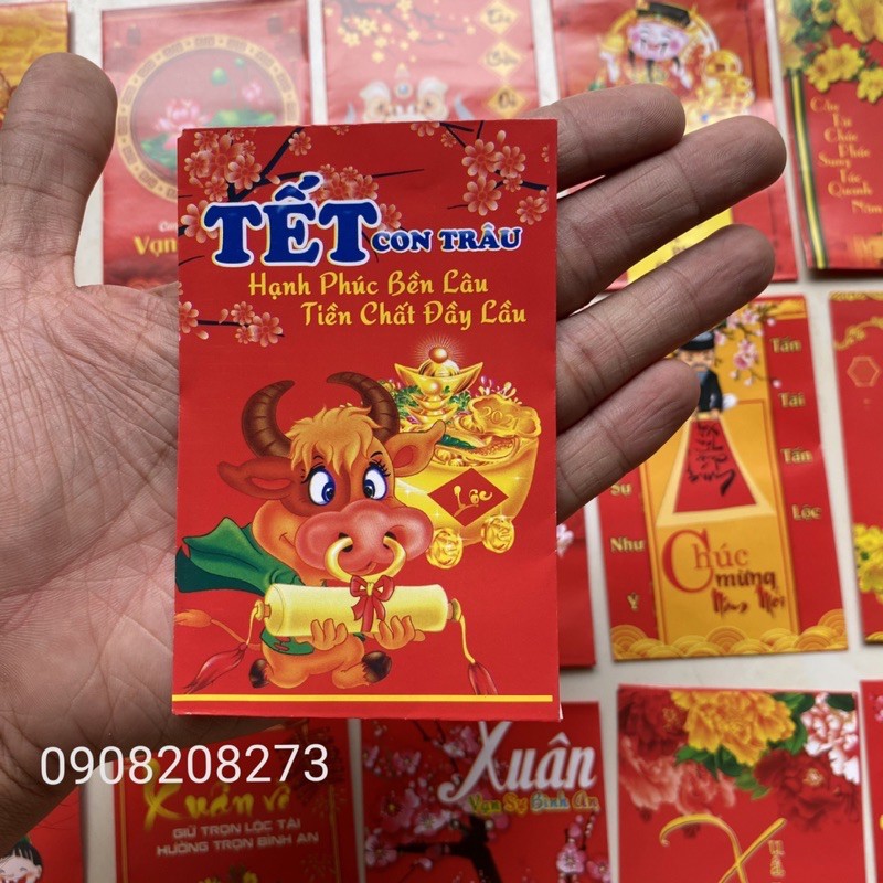 Sỉ 1000 lì xì truyền thống (Vô sẵn 10c/bao)