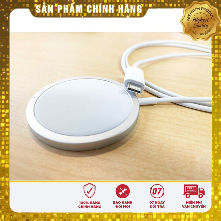 Đế Sạc không dây Magsafe Chuẩn Qi Hỗ Trợ Dòng máy từ Ip8 trở lên và các thiết bị khác có hỗ trợ sạc không dây