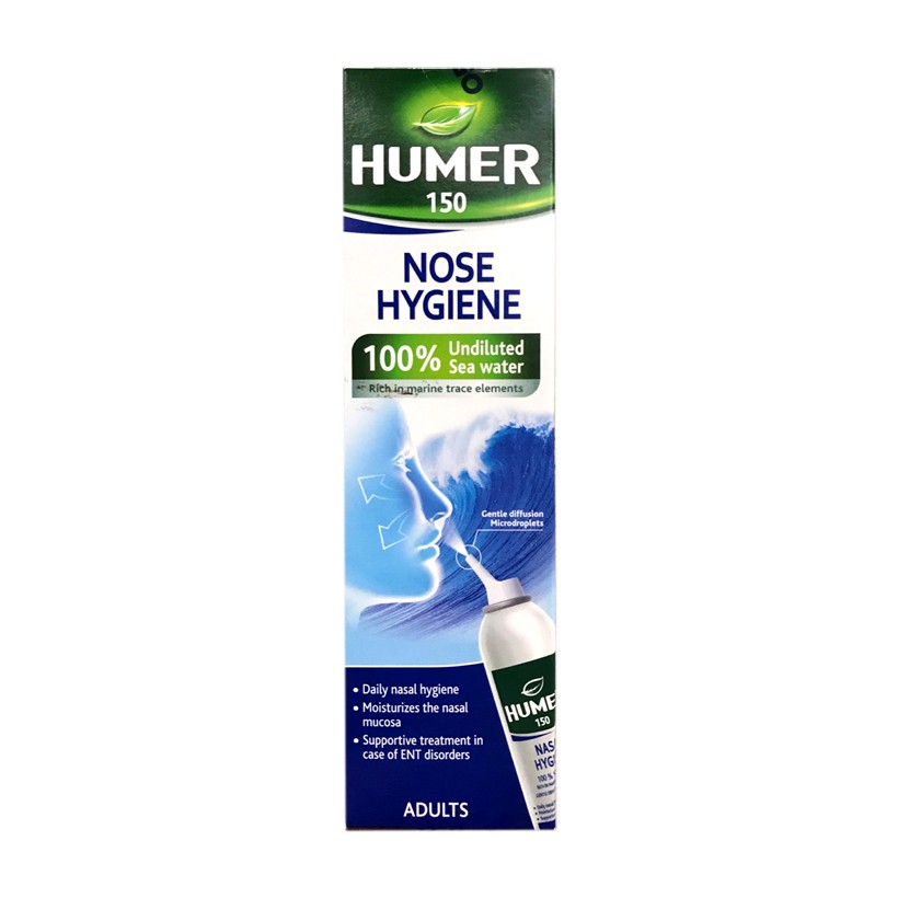 Humer - Dung dịch xịt vệ sinh mũi,  giảm viêm mũi, nghẹt mũi, sổ mũi