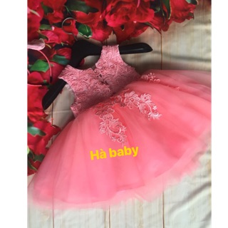 Đầm hồng dâu cao cấp ba lỗ