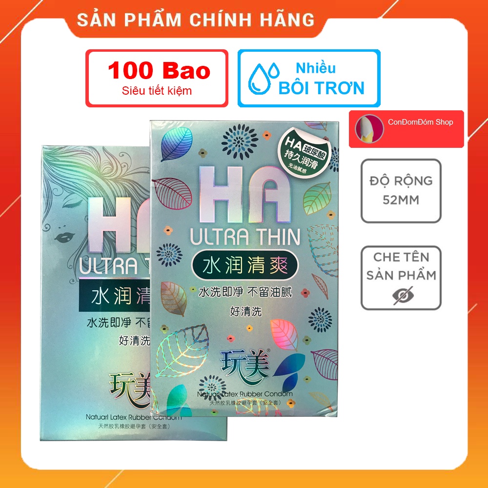 Bao cao su HA nhiều bôi trơn nước nội địa trung