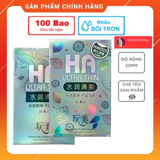 Bao cao su HA nhiều bôi trơn nước nội địa trung