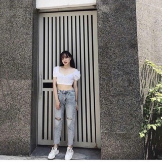 BAGGY JEAN RÁCH CÁ TÍNH (ảnh thật có clip)