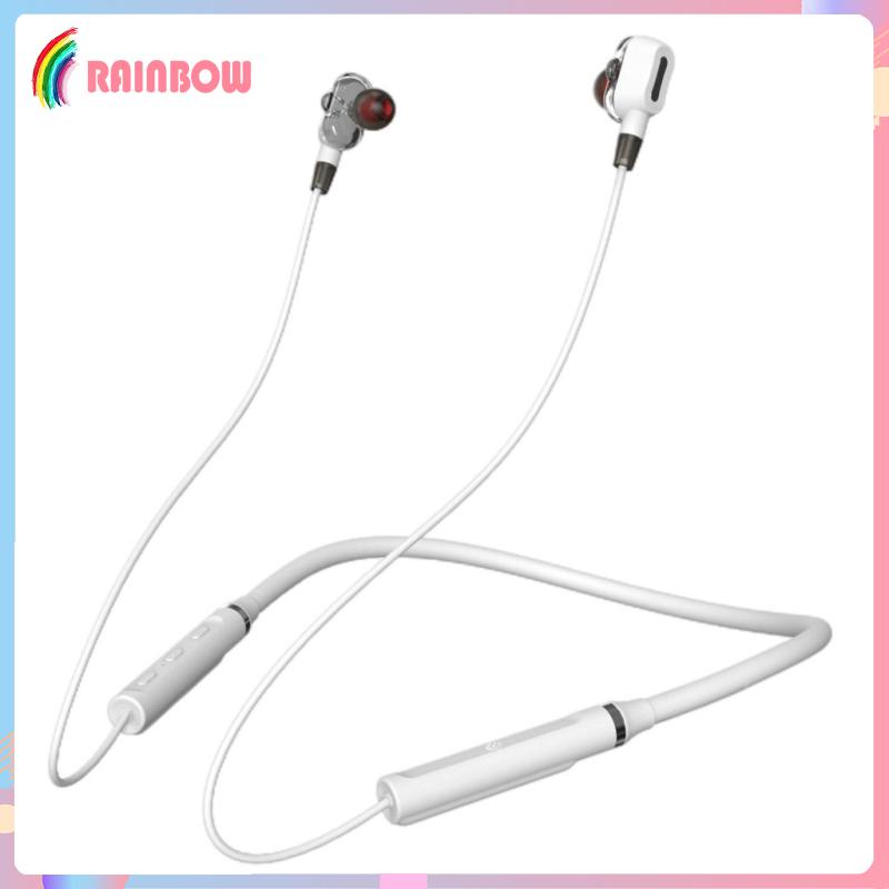 [RAINBOW] Wireless Bluetooth Headphone, Bluetooth Earbuds Wireless in-Ear Neckband Headphones Bluetooth 5.0 Magnetic Earphones with Mic