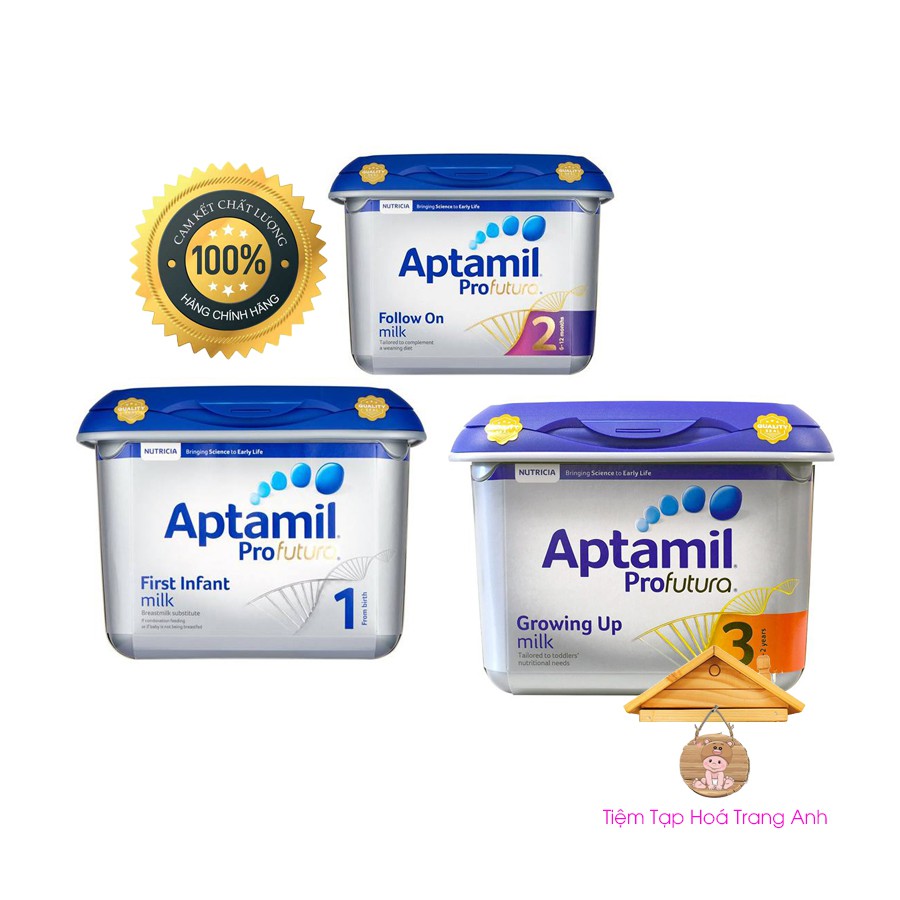 Sữa Aptamil bạc Anh số 1-2-3 800g cho bé.