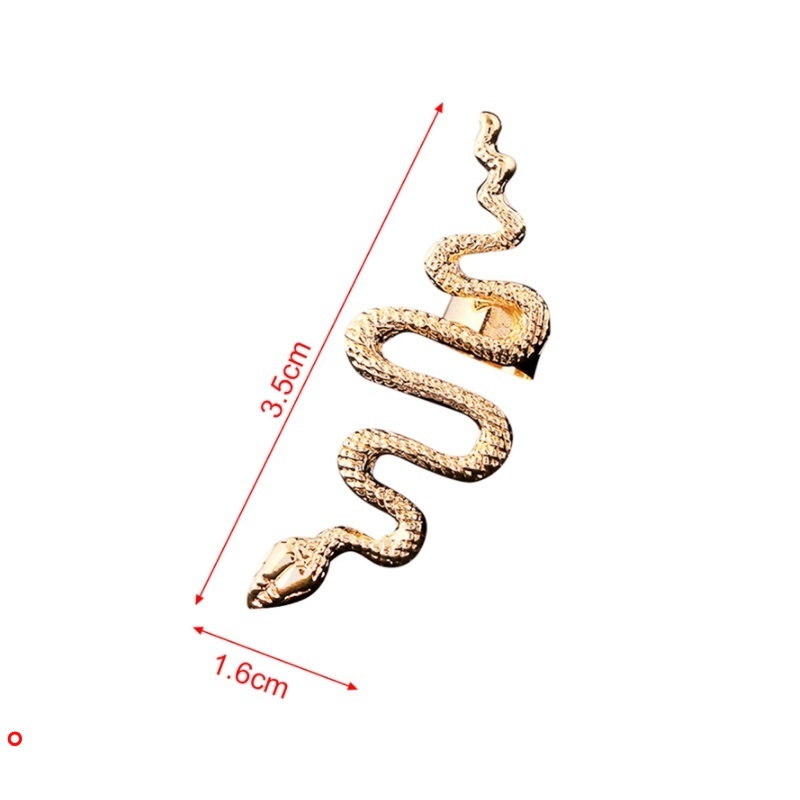 Khuyên tai hình rắn bằng hợp kim kẽm phong cách rock cá tính