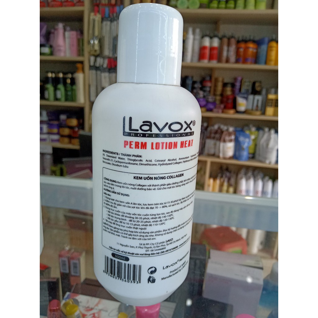 CẶP KEM UỐN NÓNG LAVOX COLLAGEN DÀNH CHO TÓC KHOẺ 150ML X2