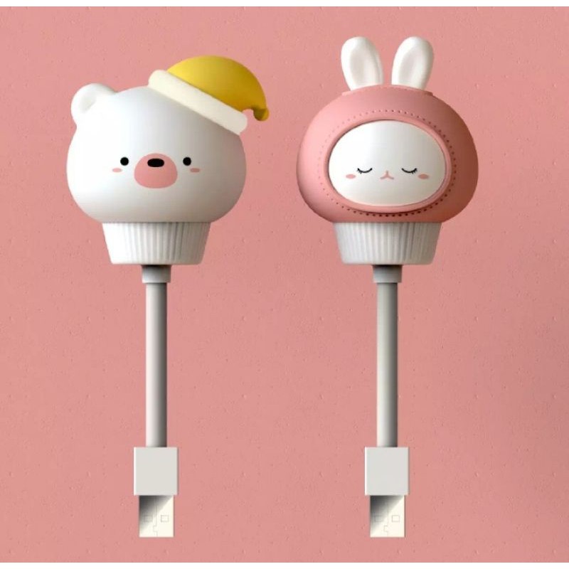 • HCM •Đèn Ngủ LED USB Cho Bé Nhân Vật Hoạt Hình Dễ Thương Điều Khiển Từ Xa