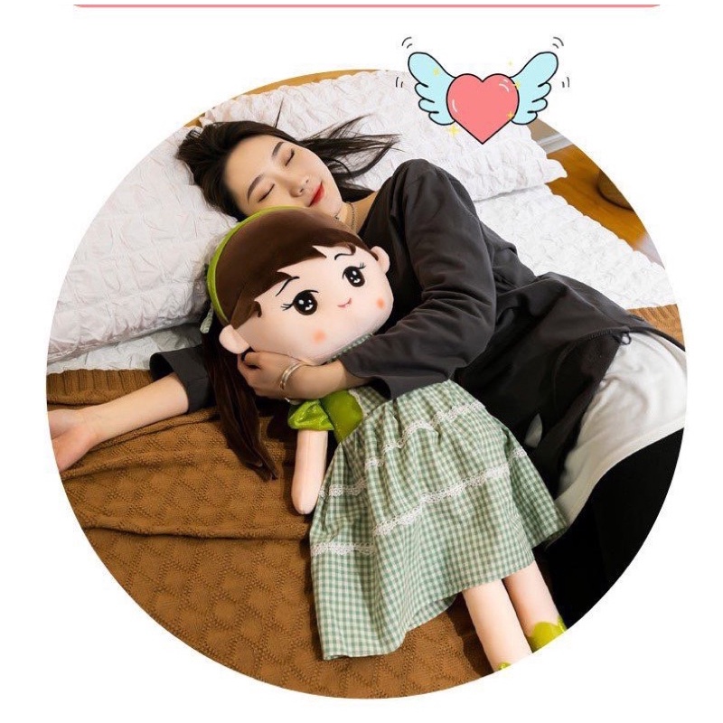 Búp Bê Váy kẻ quà tặng cho bé size 40-60cm