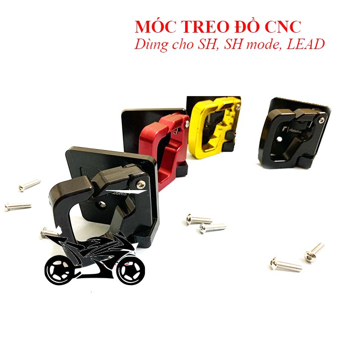 Móc treo đồ xe máy - móc nhôm CNC gắn các đời xe SH, SH mode