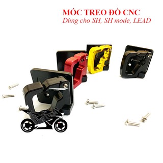 Móc treo đồ xe máy - móc nhôm cnc gắn các đời xe sh, sh mode