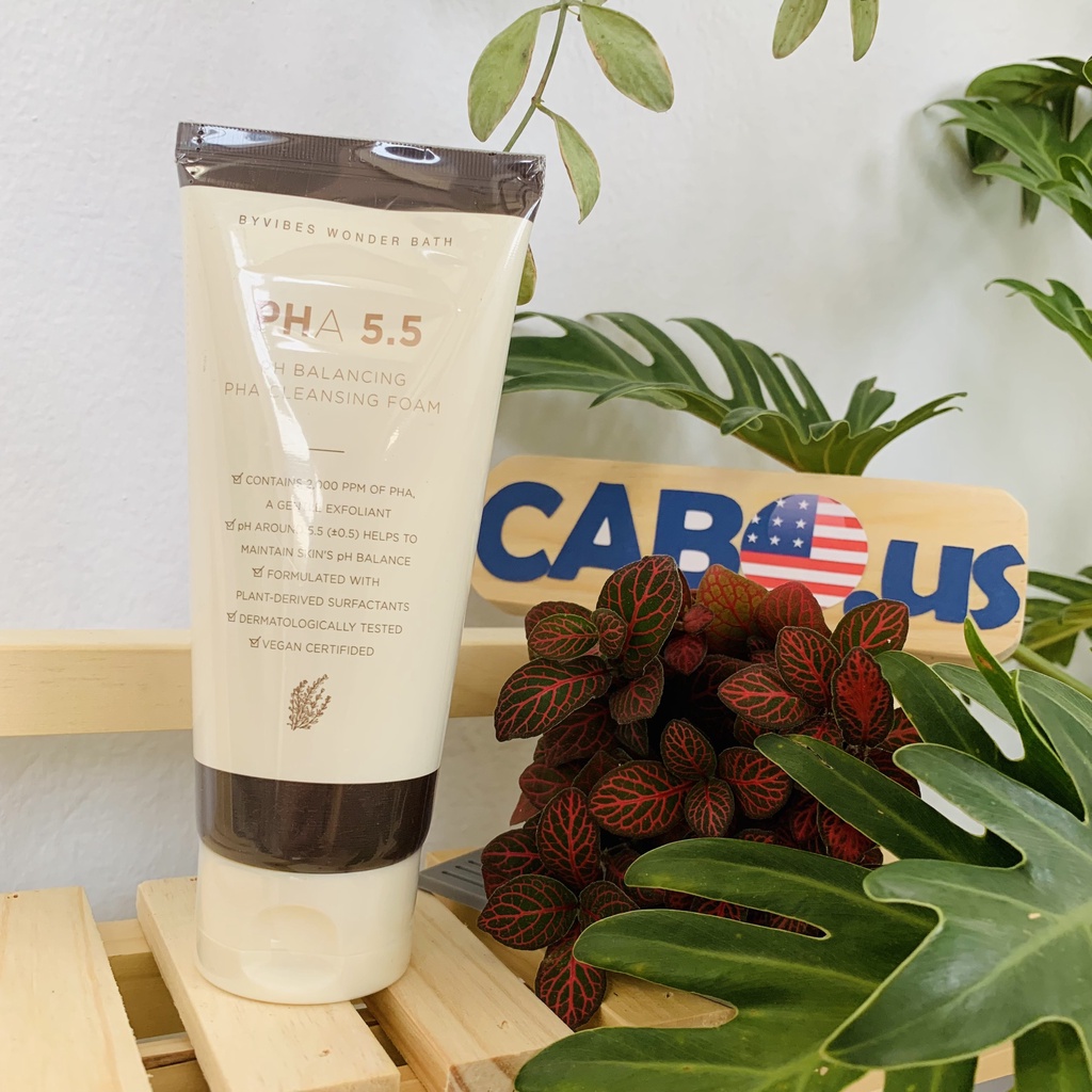 Sữa Rửa Mặt Cân Bằng Da Pha 5.5 pH Blancing Pha Cleansing Foam CABOUS118 làm sạch sâu, kiềm dầu, không khô da