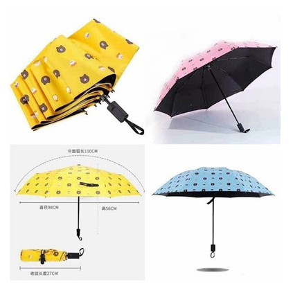 Dù che nắng mưa gấp gọn hình thú, hình gấu siêu xinh