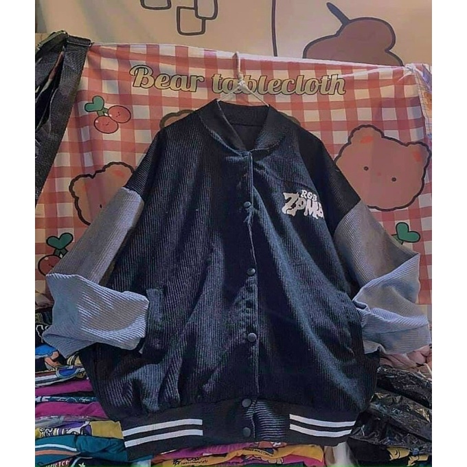 Áo khoác nhung, áo nhung bombo robzombi ma4577100 cúc bấm sumisu shop