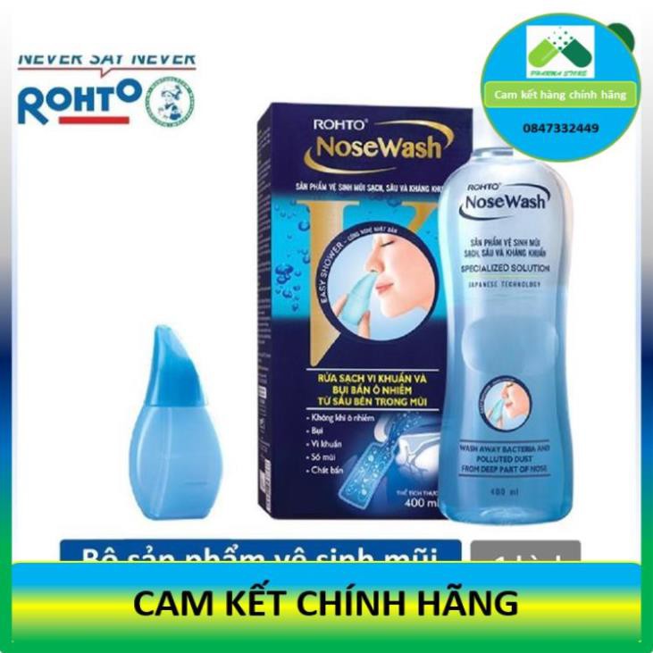 ! Bộ vệ sinh mũi Rohto NoseWash 400ml / Miniset 150ml [Nose wash, mini set] !