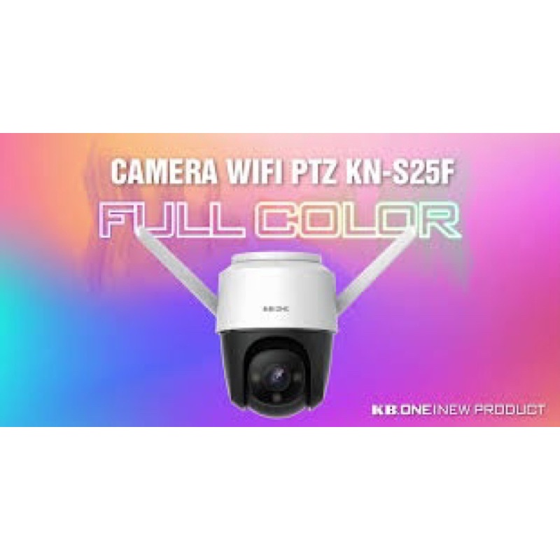 CAMERA IP WIFI PTZ KBONE KN-S25F FULL COLOR 2MP, BAN ĐÊM CÓ MÀU, ĐÀM THOẠI 2 CHIỀU