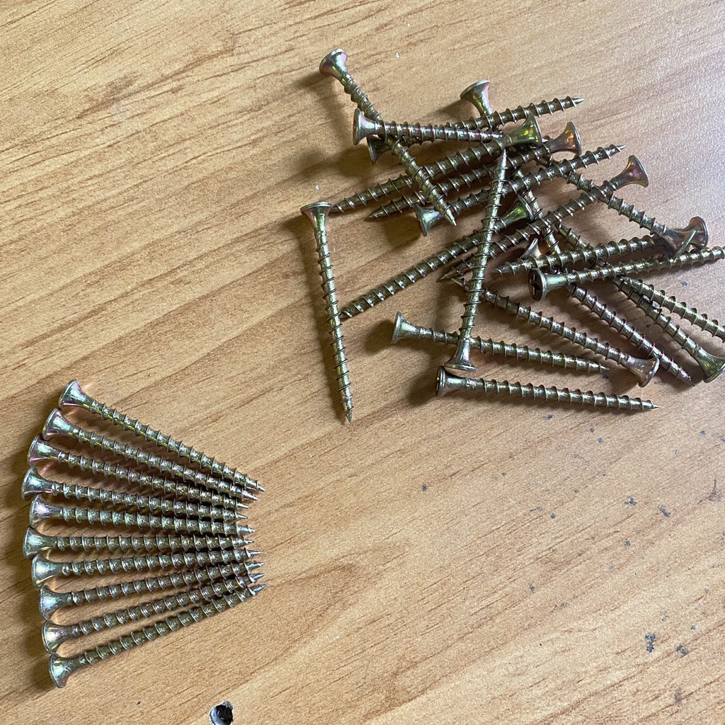 100gram VÍT BẮN GỖ VÀNG các size 1.5cm, 2cm, 2.5cm, 3cm, 4cm, 5cm, 6cm, 7cm
