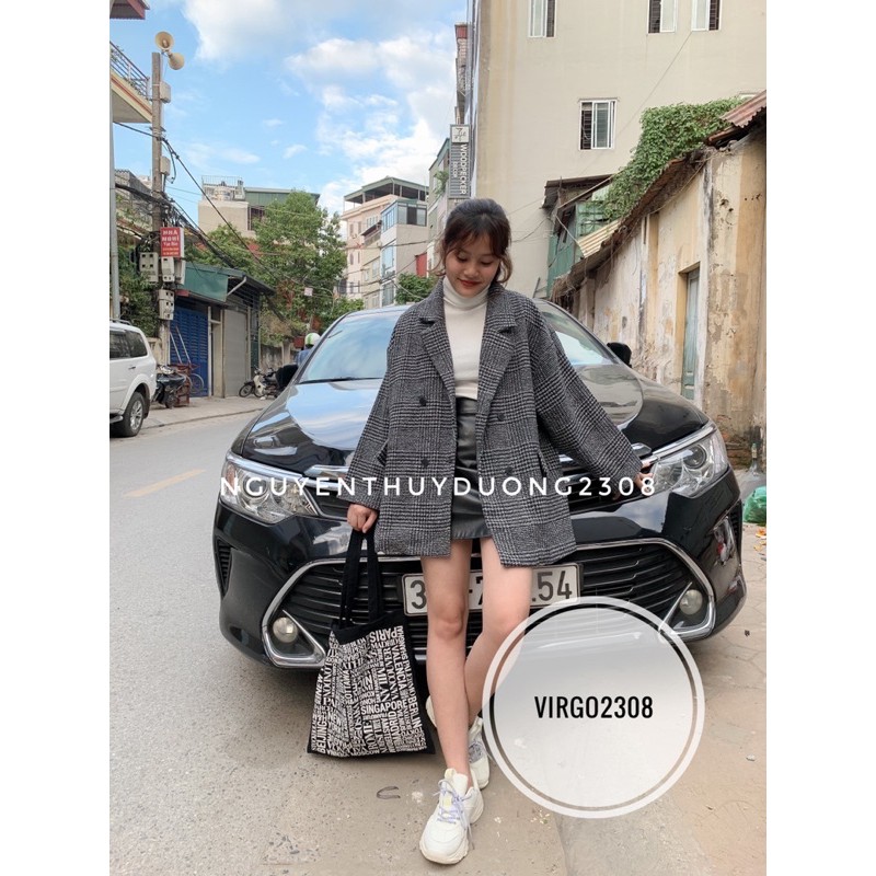 [Ảnh thật/Video]Áo khoác dạ phong cách ulzzang/Áo khoác dạ túi vát Quảng Châu | BigBuy360 - bigbuy360.vn