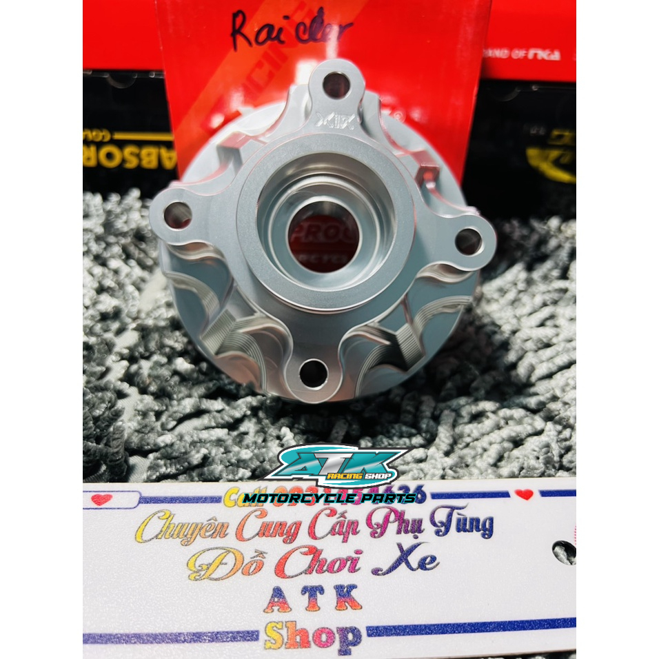 Cùi CNC xe Raider Satria chính hãng X1R nhôm nguyên khối sáng bóng lên xe đẹp căng