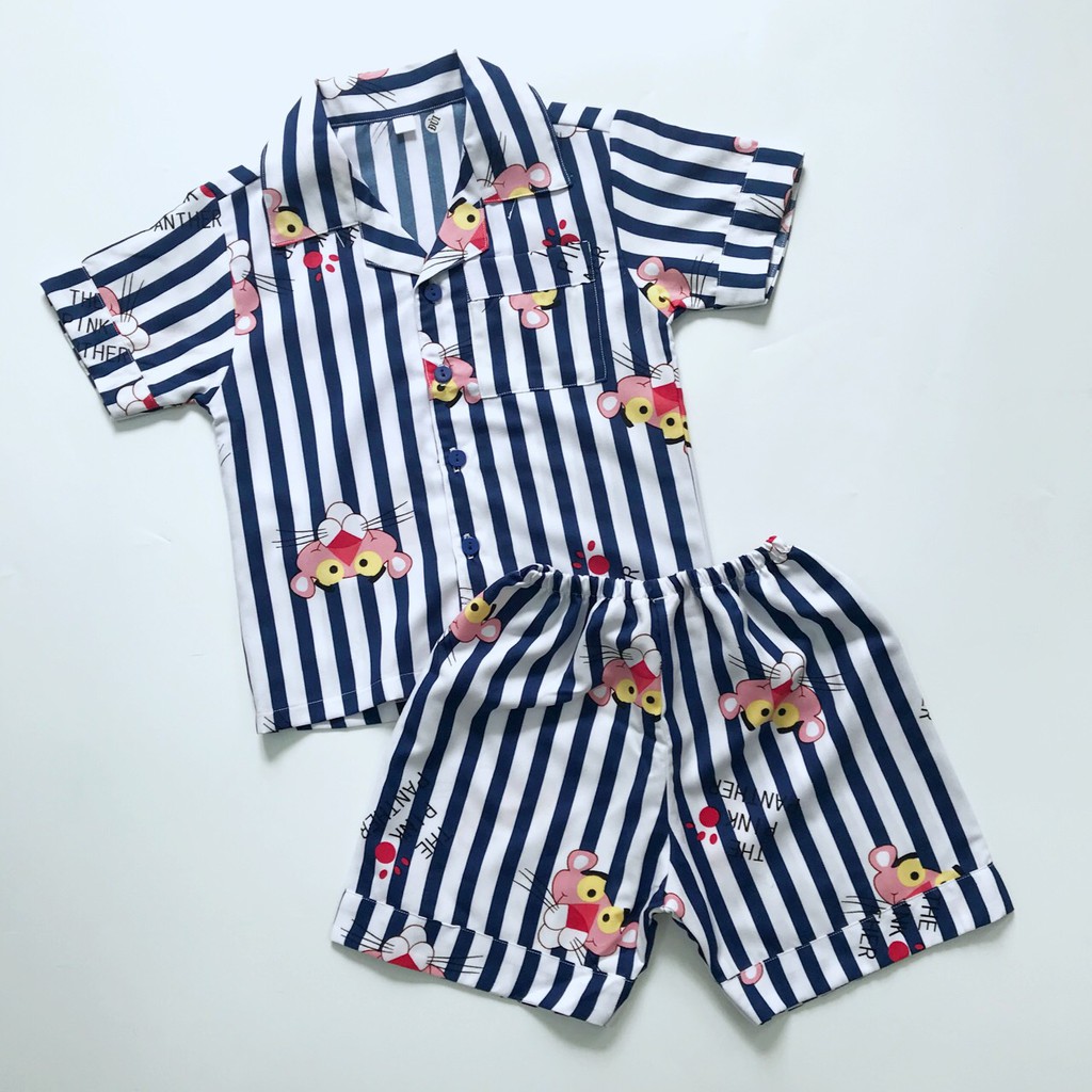 Pijama đùi cho bé vải Kate thái Nhiều mẫu ngộ nghĩnh size 10-20kg