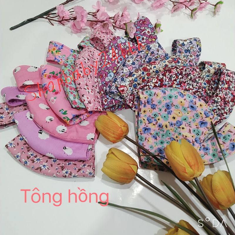 Khẩu trang Ninja 3 lớp vải cotton che kín mặt, chống nắng tốt