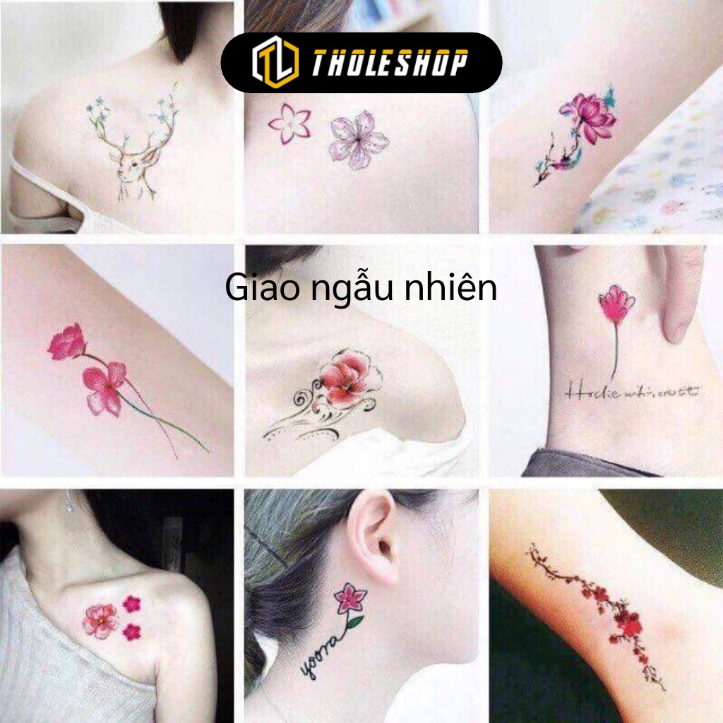 Hình Xăm Dán - Combo 30 Hình Xăm Tạm Thời Giao Ngẫu Nhiên, Dễ Sử Dụng 5290