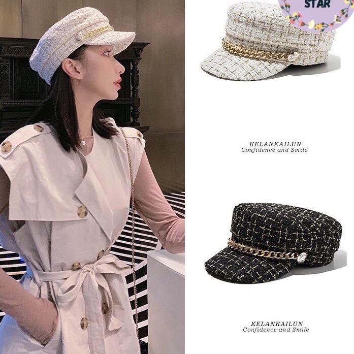 Mũ Beret Vải Cotton Phong Cách Retro Hàn Quốc Inc-660 May Star