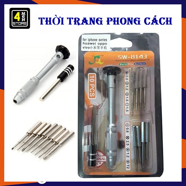 Bộ Vít Đa Năng  JM-8143 - 10in1 - Bộ Dụng Cụ Sữa Chữa Điện Thoại - LapTop Chuyên Dụng