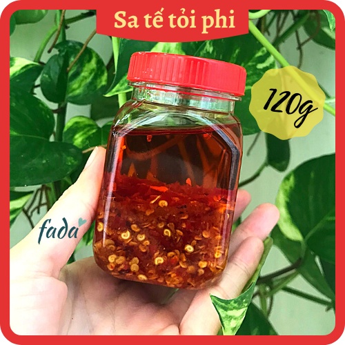 Sa tế tỏi phi nhà làm 120g, nguyên liệu bánh tráng trộn và làm gia vị cho nhiều món ăn