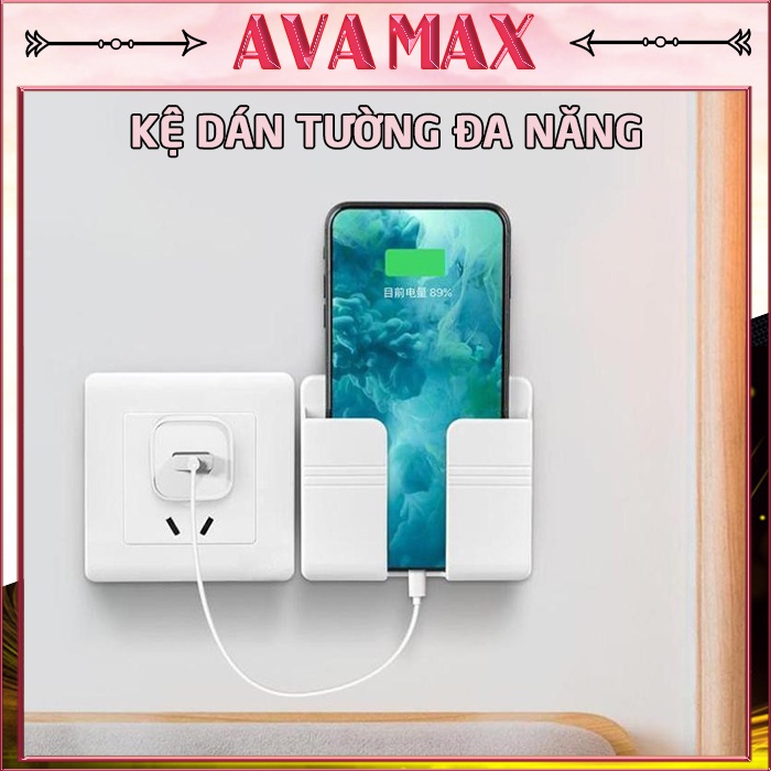Kệ Đỡ Điện Thoại, Remote Dán Tường - Giá Đỡ Treo Tường Đựng Điện Thoại