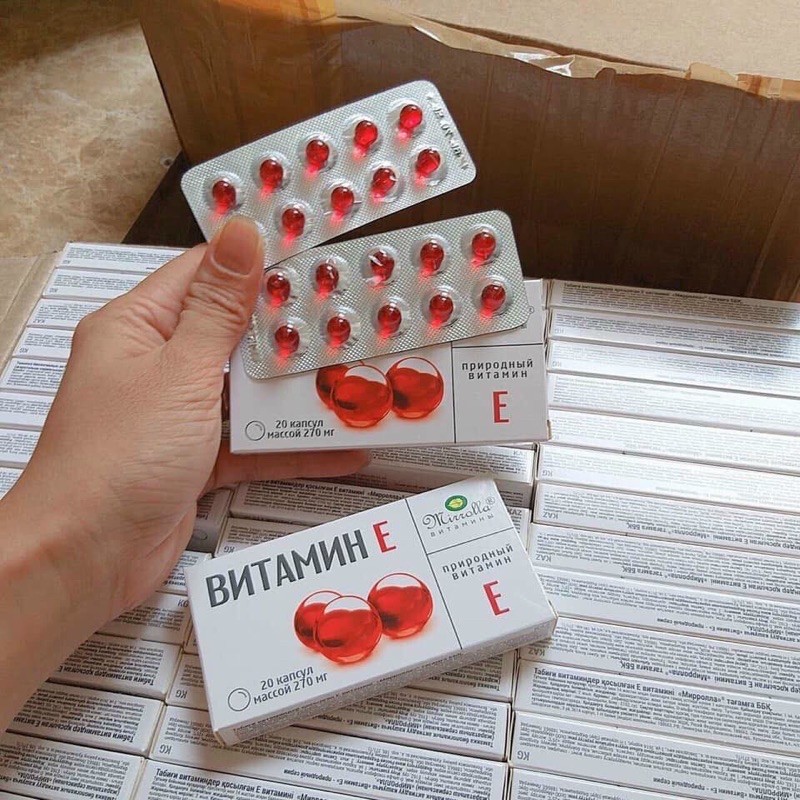 vitamin e nga hộp 2 vỉ