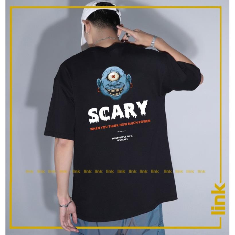 Áo tay lỡ unisex SCARY độc lạ kiểu dáng mới