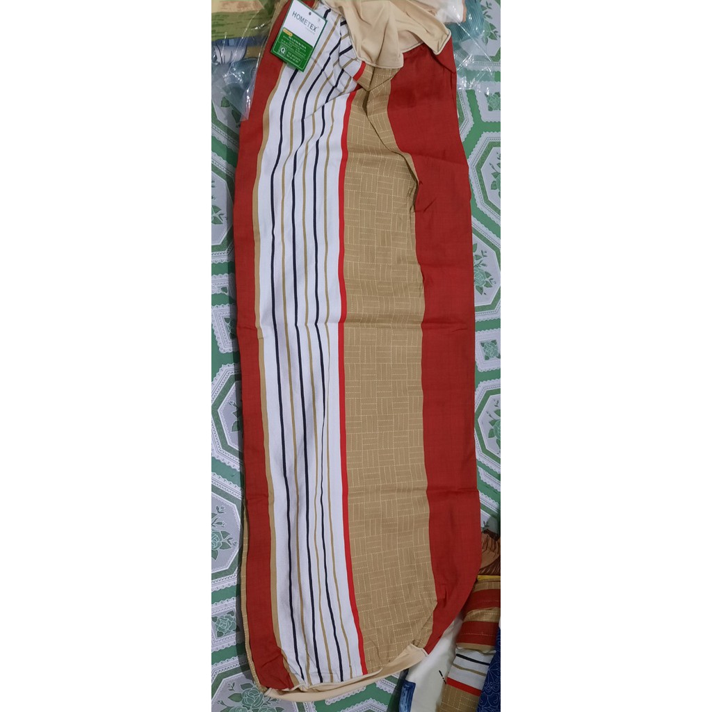 Áo gối ôm 37x105cm dây kéo có phối cotton hoa